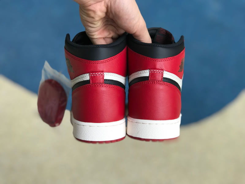 Air Jordan 1 Bred Toe Womens GS "Red And Black Jordans Shoes" 575441-610 Heel Air Jordan 1 Bred Toe Womens GS "Red And Black Jordans Shoes" 575441-610 Heel