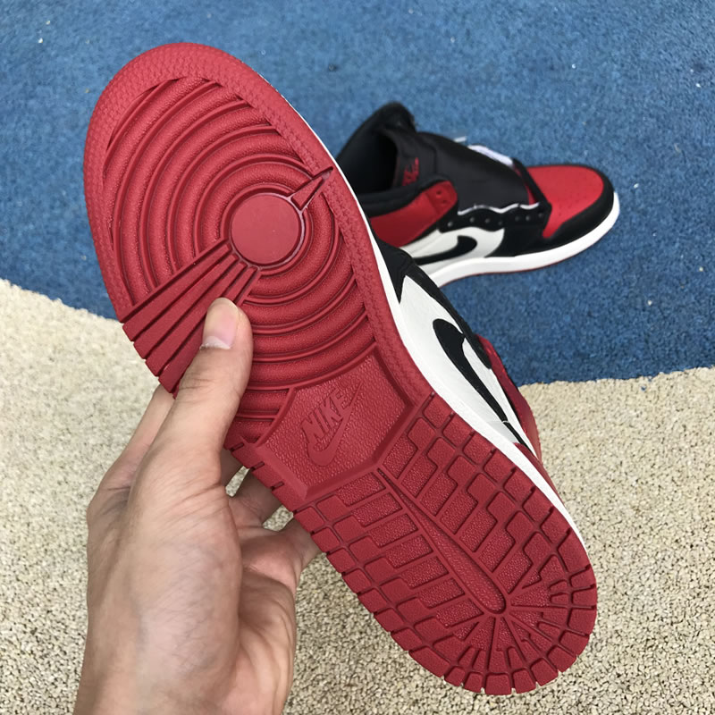 Air Jordan 1 Bred Toe Womens GS "Red And Black Jordans Shoes" 575441-610 In Hand Outsole Air Jordan 1 Bred Toe Womens GS "Red And Black Jordans Shoes" 575441-610 In Hand Outsole
