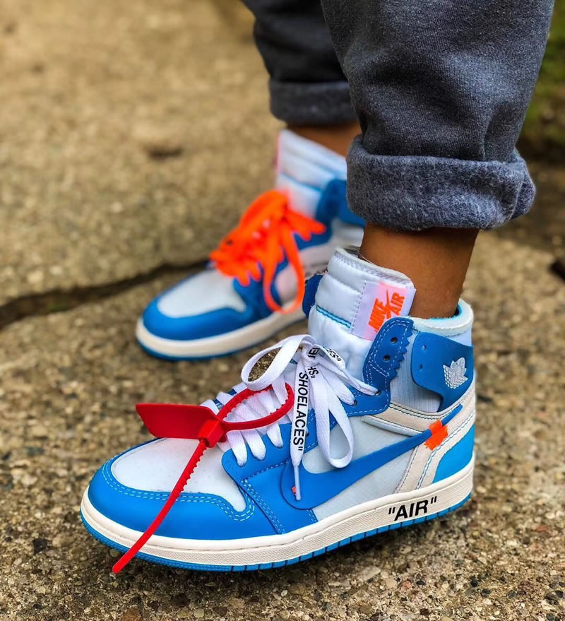 Off-White x Air Jordan 1 'UNC' OW Release For Sale AQ0818-148