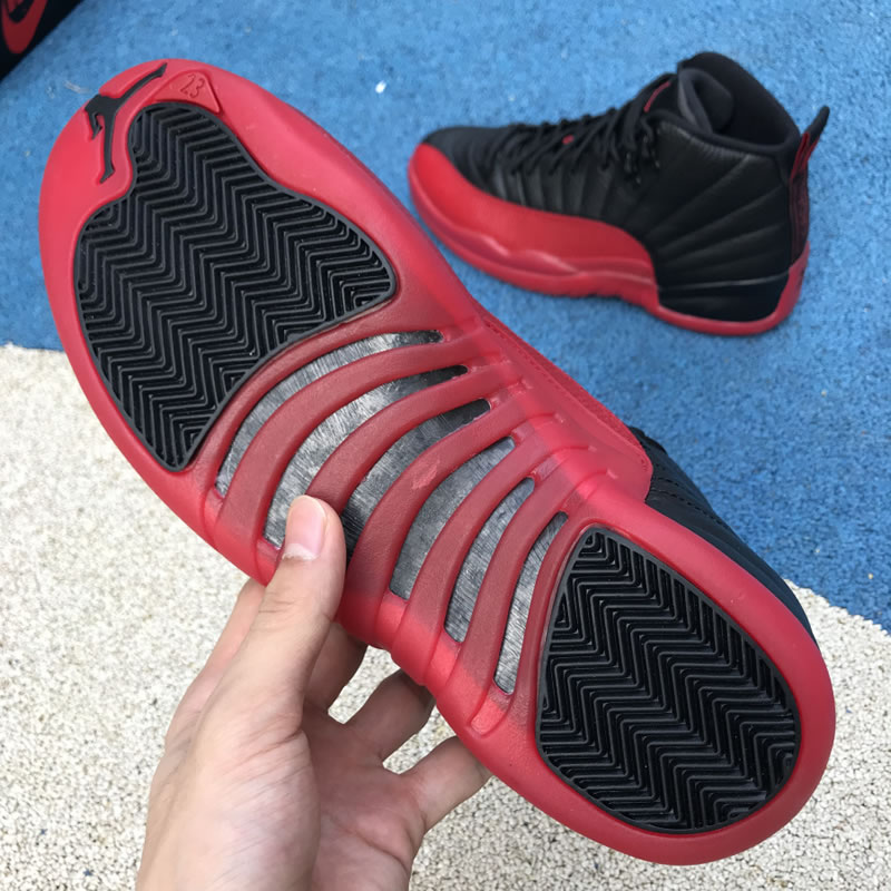 Air Jordan 12 Retro Flu Game Red And Black 12s For Sale In-Hand Sole Air Jordan 12 Retro Flu Game Red And Black 12s For Sale In-Hand Sole