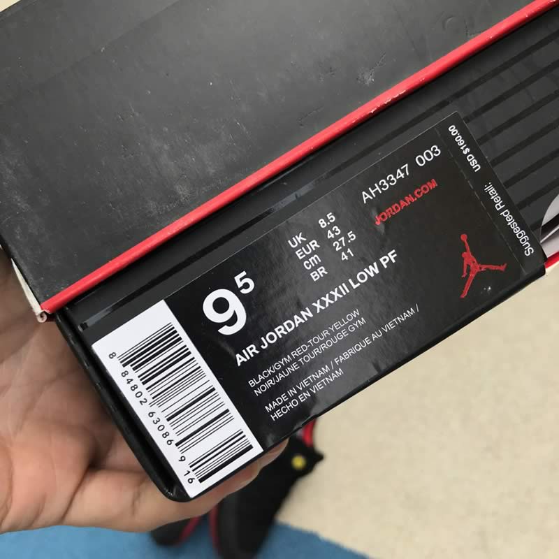 Air Jordan 32 Low Last Shot Red And Black Jordans Shoes AH3347-003 Box Air Jordan 32 Low Last Shot Red And Black Jordans Shoes AH3347-003 Box