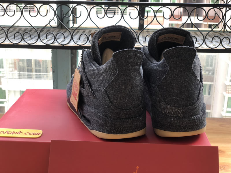Levi's x Air Jordan 4 'Black Denim' Behind Images Levi's x Air Jordan 4 'Black Denim' Behind Images