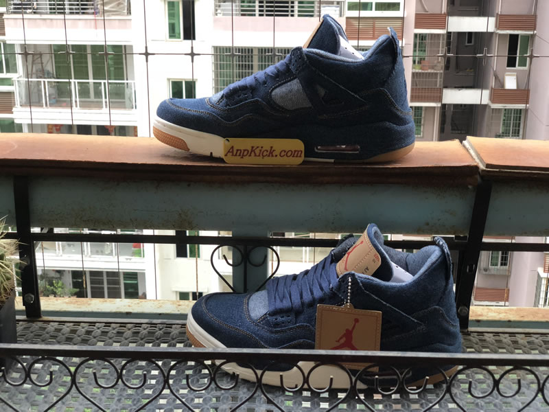 Levi's x Air Jordan 4 'Blue Denim' For Sale New Release Image Levi's x Air Jordan 4 'Blue Denim' For Sale New Release Image