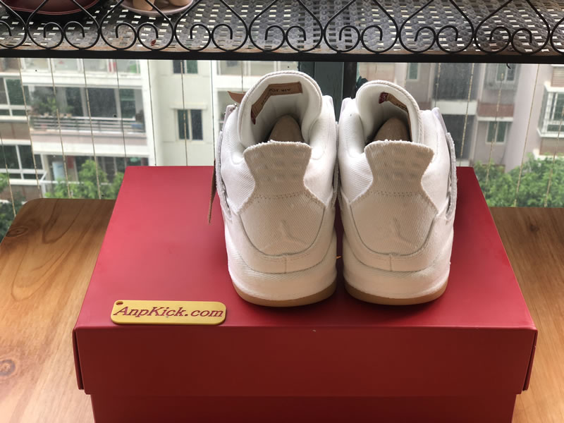 Levi's x Air Jordan 4 Retro 'White Denim' For Sale Behind Images Levi's x Air Jordan 4 Retro 'White Denim' For Sale Behind Images