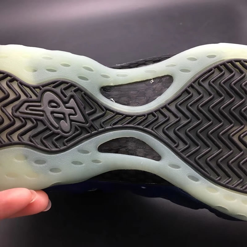 Nike Air Foamposite One NRG Galaxy In-Hand Bottom Outsole Image 521286-800 Nike Air Foamposite One NRG Galaxy In-Hand Bottom Outsole Image 521286-800