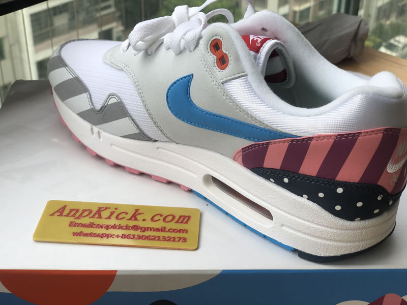 Parra x Nike Air Max 1 White Multi Color AT3057 100 Air Side Original Box Parra x Nike Air Max 1 White Multi Color AT3057 100 Air Side Original Box