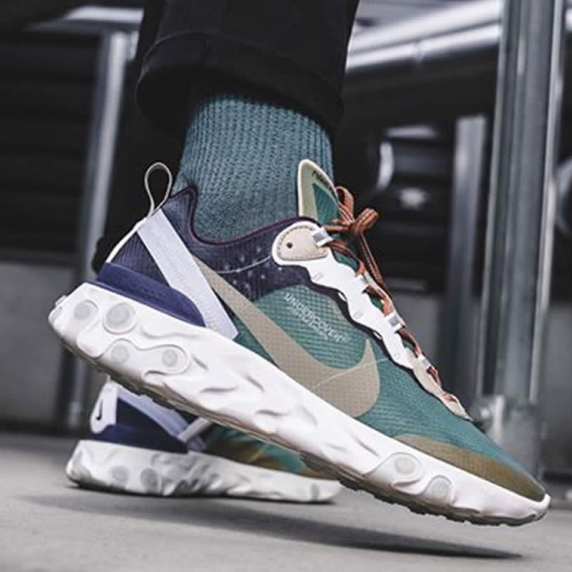 Undercover x Nike React Element 87 'Green Mist' On Feet BQ2718-300 Undercover x Nike React Element 87 'Green Mist' On Feet BQ2718-300